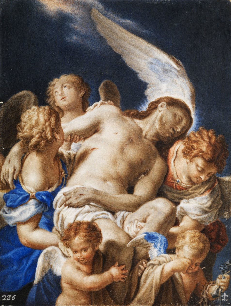 キリストの死体を運ぶ天使